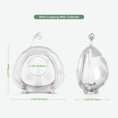 Haakaa Ladybug 2.5oz Wearable Silicone Milk Collector (2-Pack)