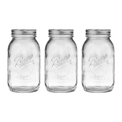 Quilted Glass Jelly Jars, 8 oz, BPA-Free, 12-Count - Ball