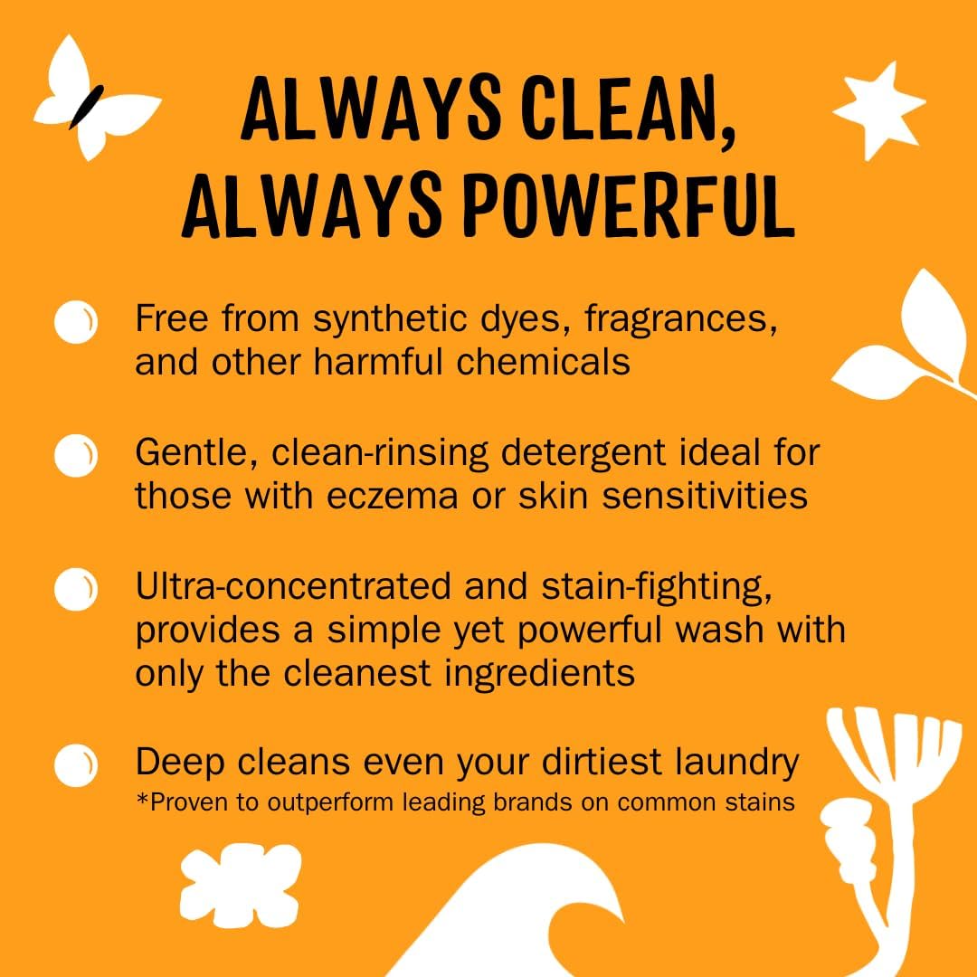 Molly’s Suds Original Laundry Detergent Powder, Chemical-Free Deep Clean for Sensitive Skin