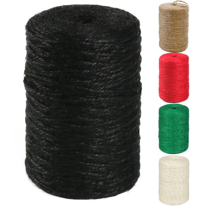 100% Natural Jute Twine: 1100 Feet of Biodegradable Cord for Zero-Waste Crafting and Gardening
