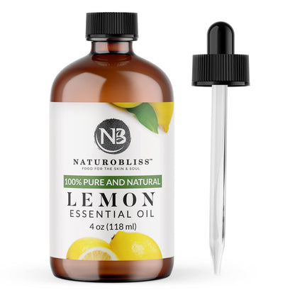 NaturoBliss 100% Pure Lemon Essential Oil: 4oz Value Size