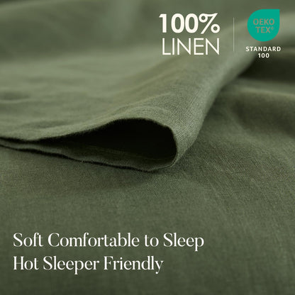 DAPU Pure Linen Sheets Set • 100% French Linen | TRUE Shift Breathable Bedding