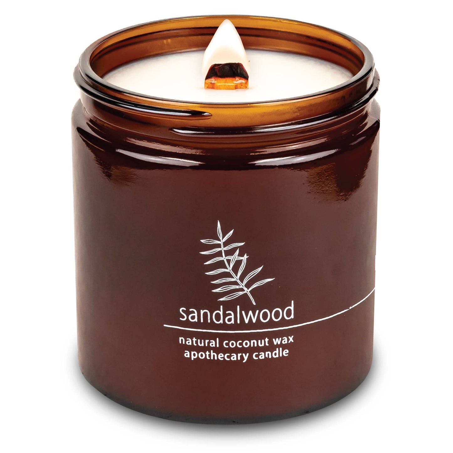 Non-Toxic Coconut Wax Candle: Signature Crackling Wood Wick, Phthalate-Free, 60-Hour Clean Burn
