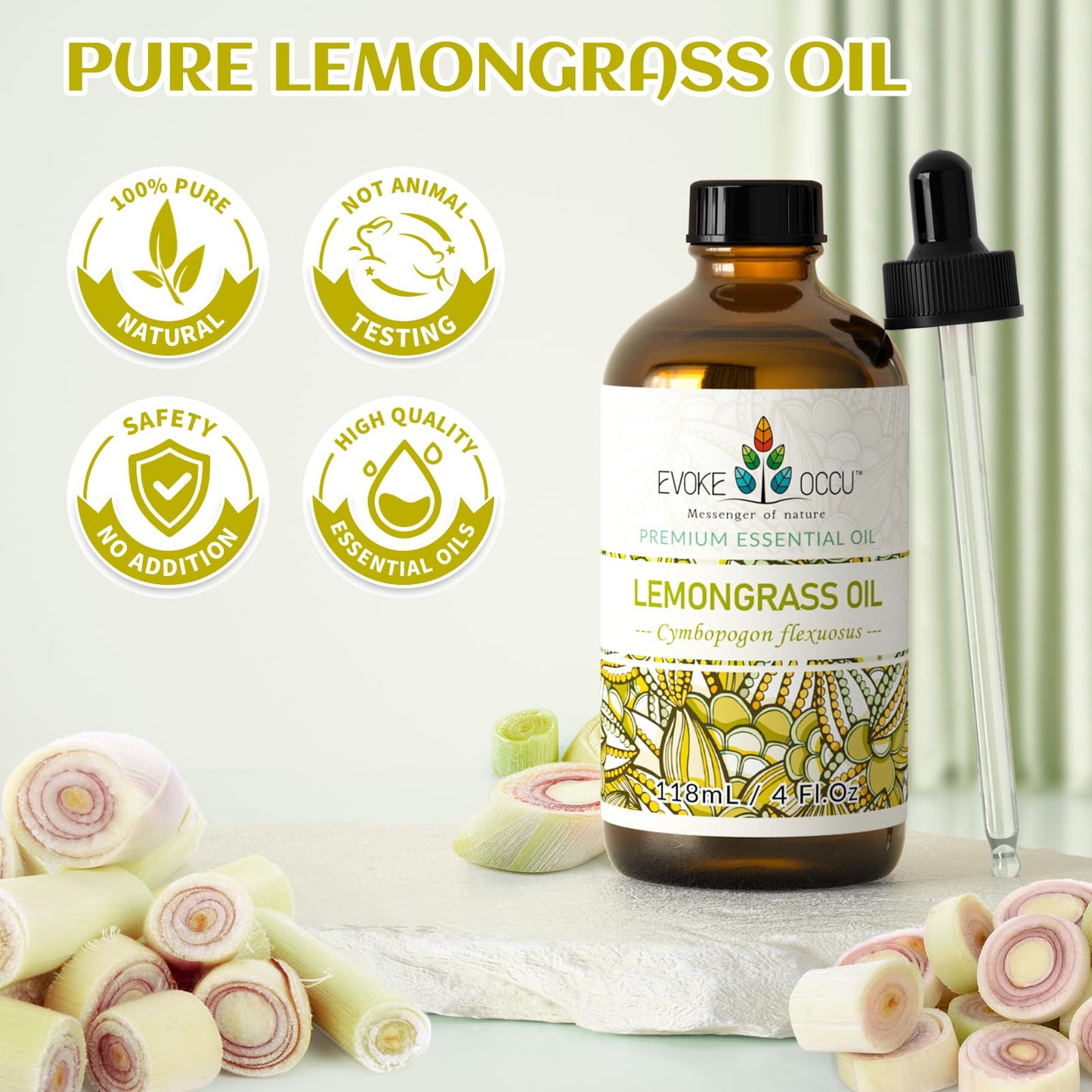 EVOKE OCCU: 100% Pure Clary Sage Essential Oil, 4oz