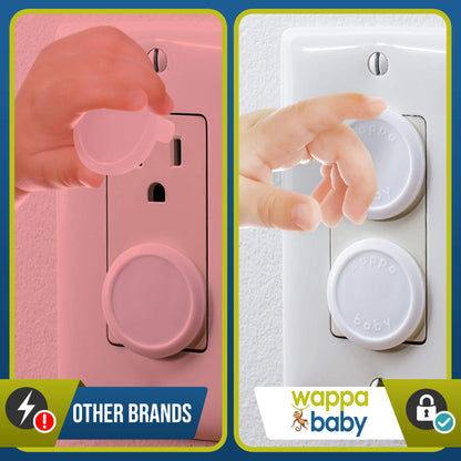 Wappa Baby Outlet Covers: Sturdy 50-Pack Secure Fit
