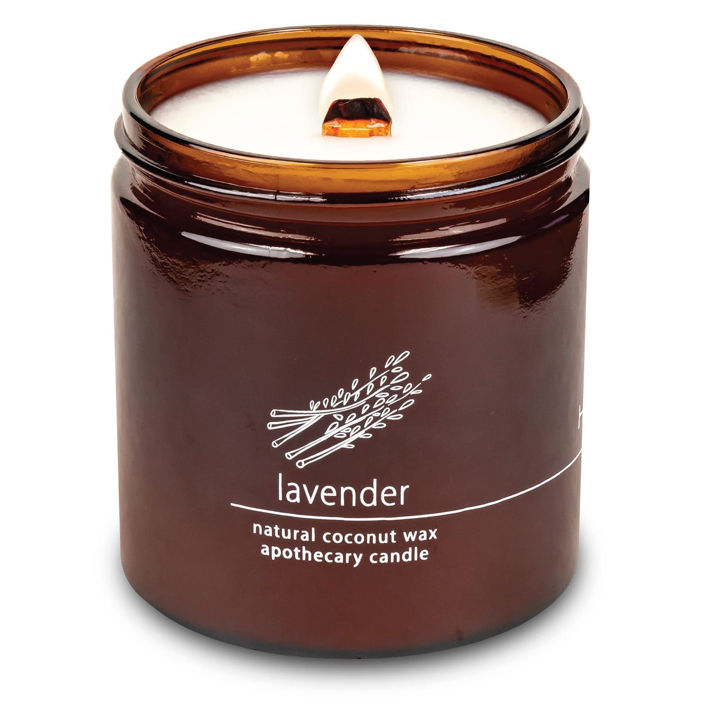 Non-Toxic Coconut Wax Candle: Signature Crackling Wood Wick, Phthalate-Free, 60-Hour Clean Burn