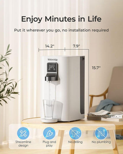 Waterdrop WD-A2 Countertop Reverse Osmosis System: Instant Hot and Cold, No Plumbing