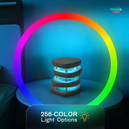 Filimin Friendship Lamp: Mid-Century Knotty Alder Wood