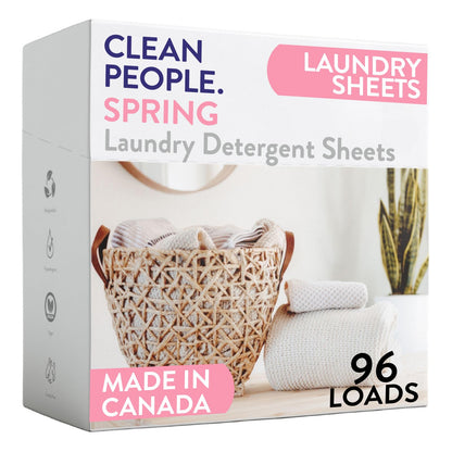 Toxin-Blocking Sleep & Laundry: Non-Toxic Clean People Ultra-Concentrated Detergent Sheets