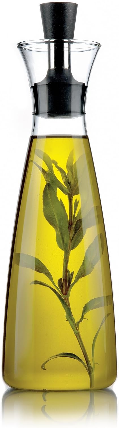 Eva Solo 0.5 L Drip‑Free Oil & Vinegar Carafe | TRUE Shift Glass Serving Flask