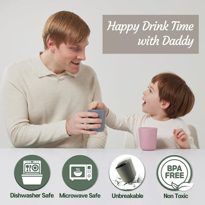 Dulce Worlds 100% Sugarcane Unbreakable Kids Cups (5-Pack)