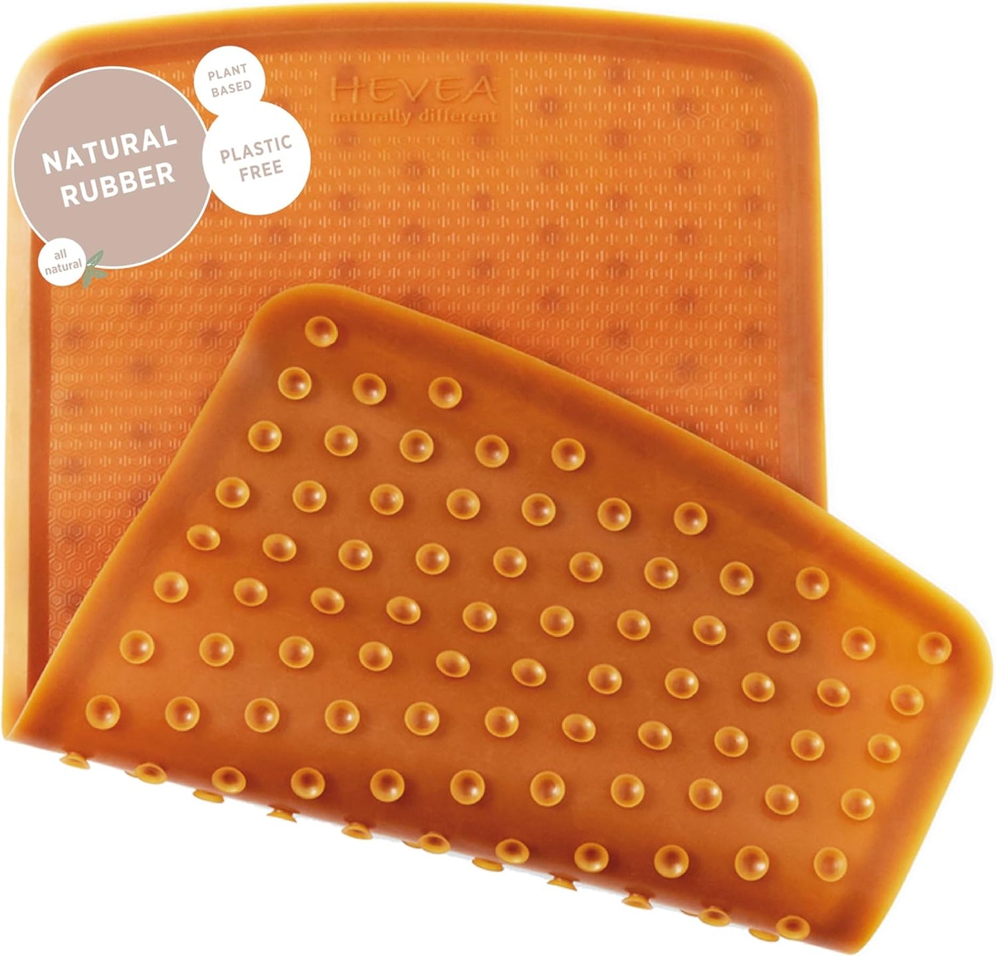 HEVEA Natural Rubber Wave Bath Mat: Plastic-Free & Biodegradable