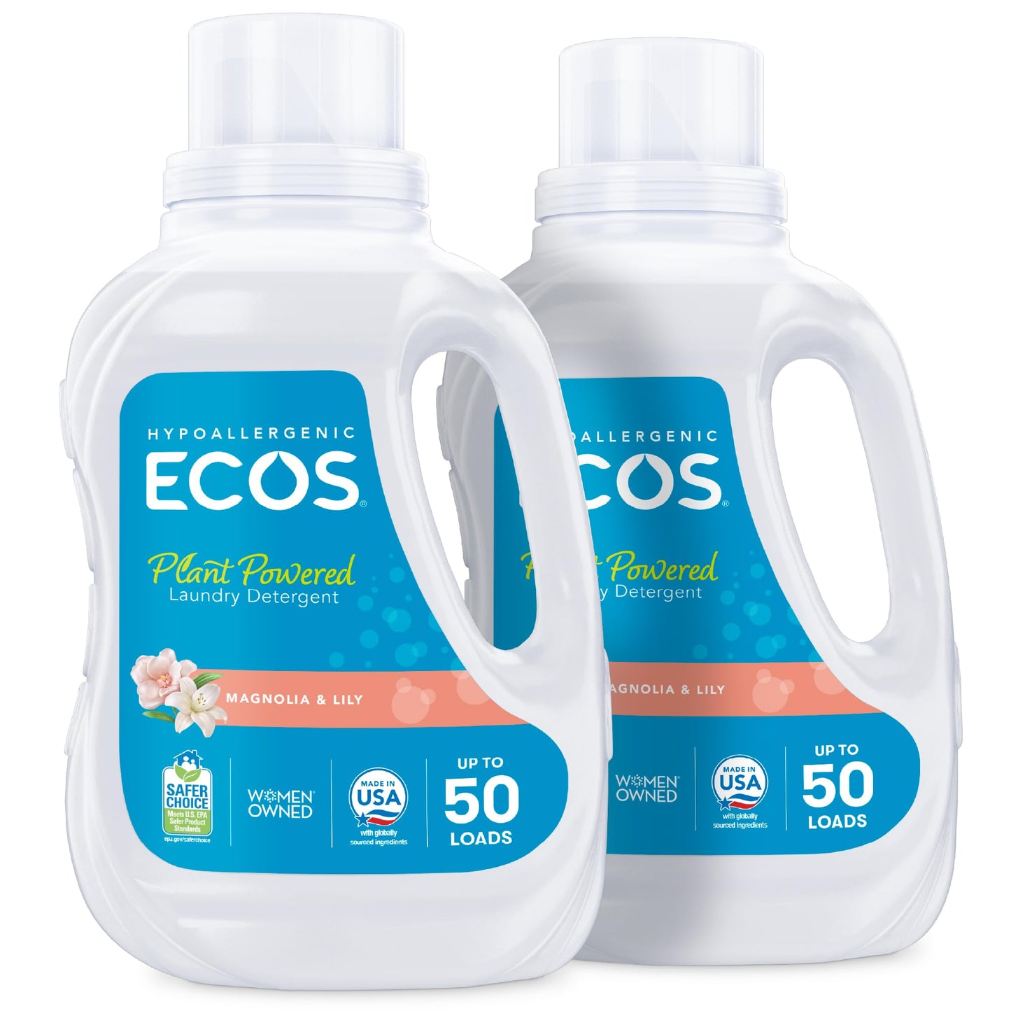 ECOS Plant-Powered Free & Clear Hypoallergenic Laundry Detergent