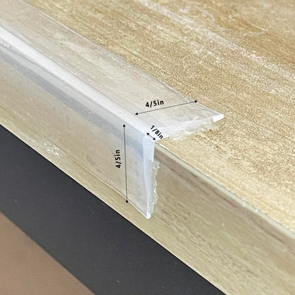 Angloria 100% Silicone Edge Protector: Clear Soft Table Guard