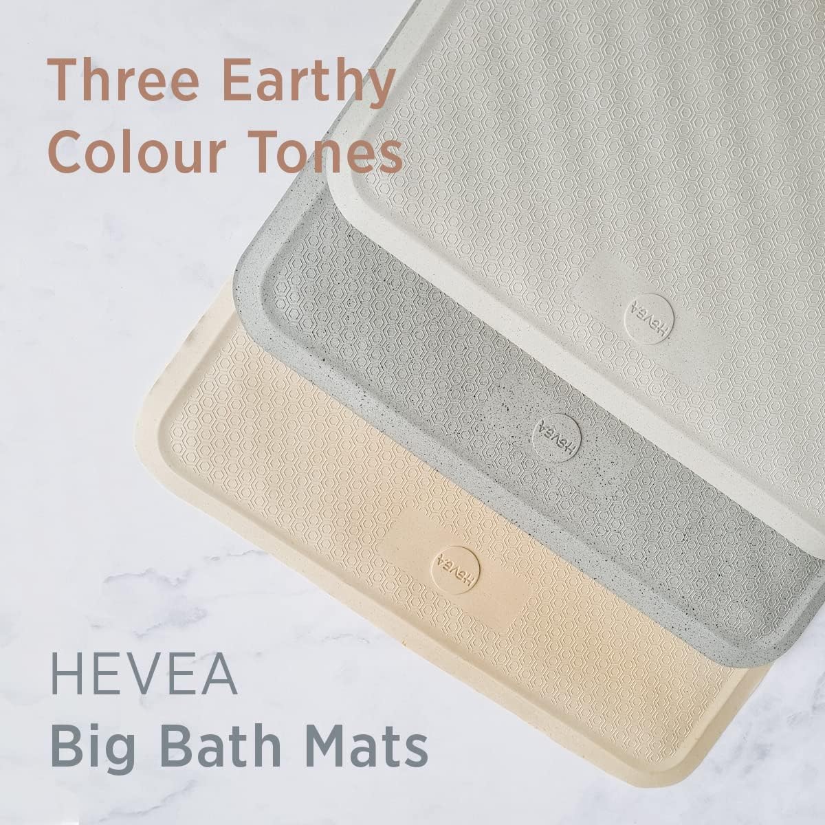 HEVEA Natural Rubber Wave Bath Mat: Plastic-Free & Biodegradable