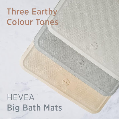HEVEA Natural Rubber Wave Bath Mat: Plastic-Free & Biodegradable