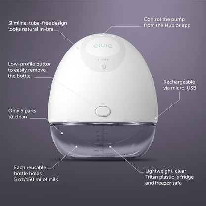 Elvie Double Wearable Silent Breast Pump with App Control