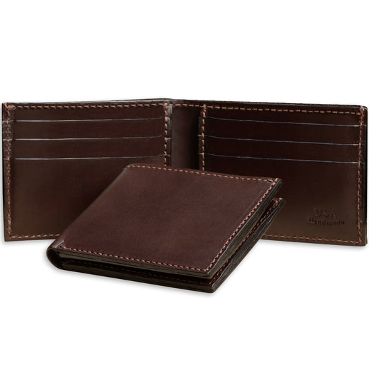 Premium Full-Grain Bridle Leather Bifold Wallet | TRUE Shift Crafted in USA