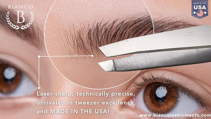 Bianco Instruments USA Stainless Tweezer Bundle: Slant & Micro Slant