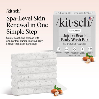 Plastic-Free Sugar Body Scrub Bar, Vegan & Leaping Bunny – Kitsch