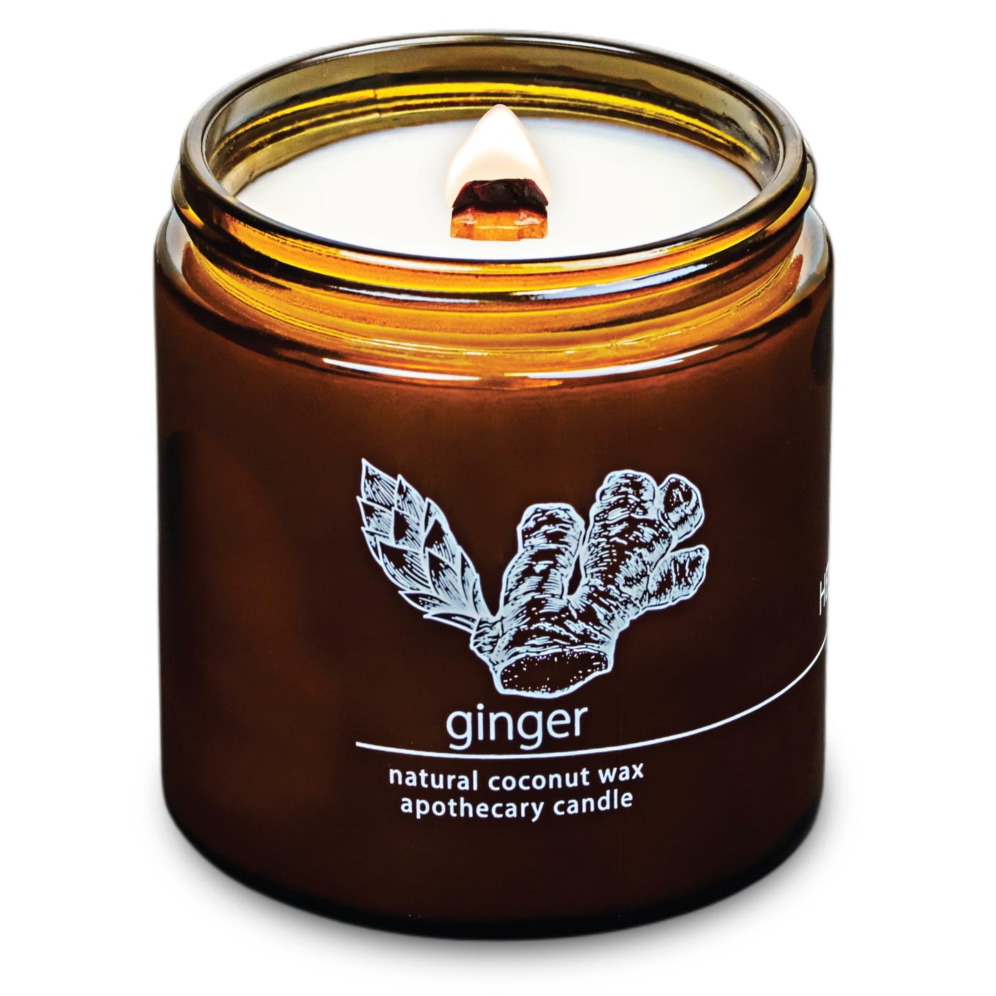 Non-Toxic Coconut Wax Candle: Signature Crackling Wood Wick, Phthalate-Free, 60-Hour Clean Burn