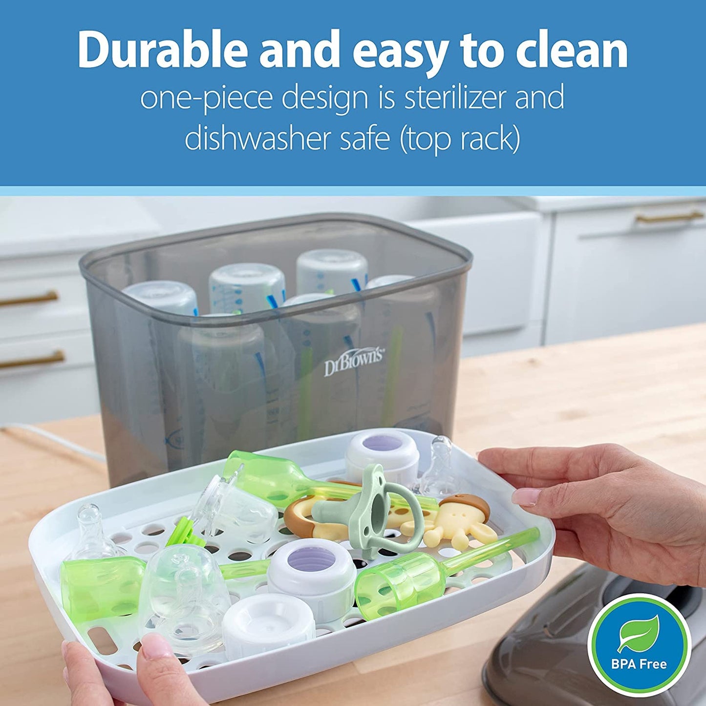 Dr. Brown's HappyPaci Silicone Pacifier: 100% Medical-Grade One-Piece