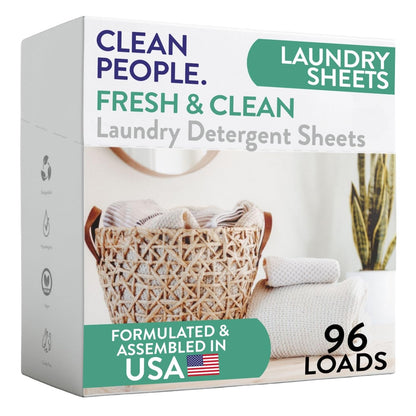Toxin-Blocking Sleep & Laundry: Non-Toxic Clean People Ultra-Concentrated Detergent Sheets