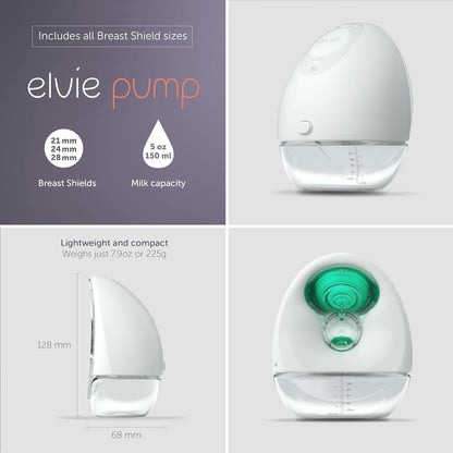 Elvie Double Wearable Silent Breast Pump with App Control