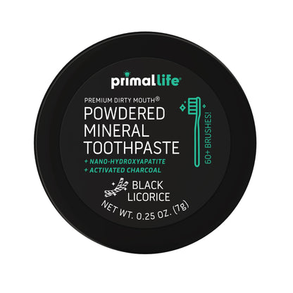 Primal Life Organics Dirty Mouth Toothpowder: Sweet Bubblegum 0.25 oz