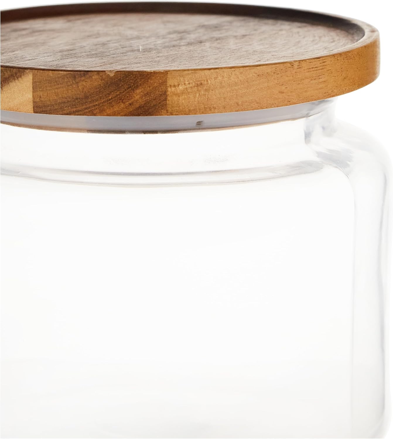 Anchor Hocking Montana Glass Jar with Acacia Lid (64oz)