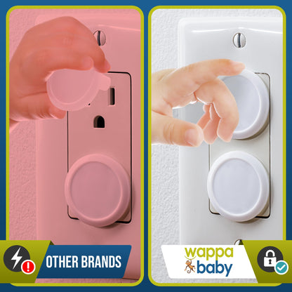 Wappa Baby Outlet Covers: Sturdy 50-Pack Secure Fit