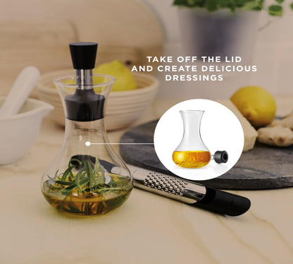 Eva Solo Oil and Vinegar Carafe: 0.5L Drip-Free Glass Flask