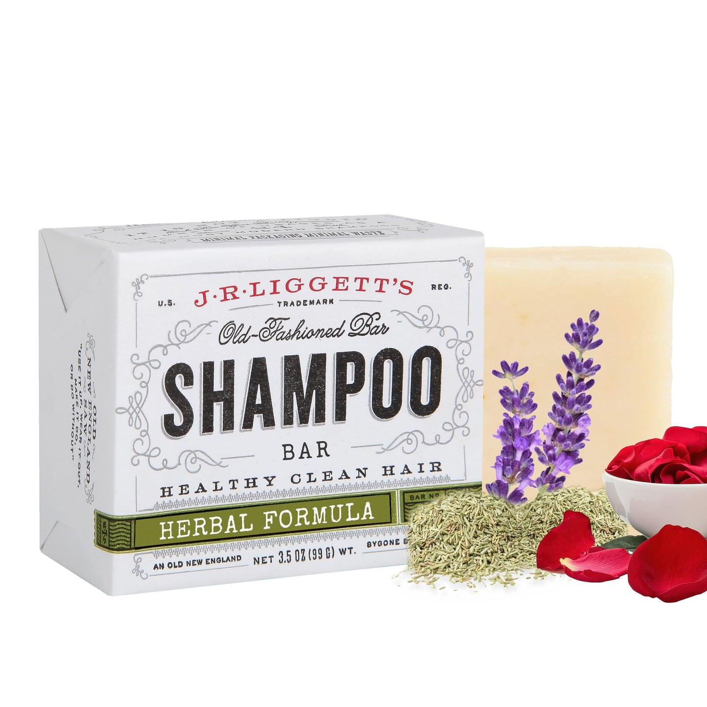 J·R·LIGGETT'S All-Natural Shampoo Bar: Tea Tree, Jojoba & Peppermint