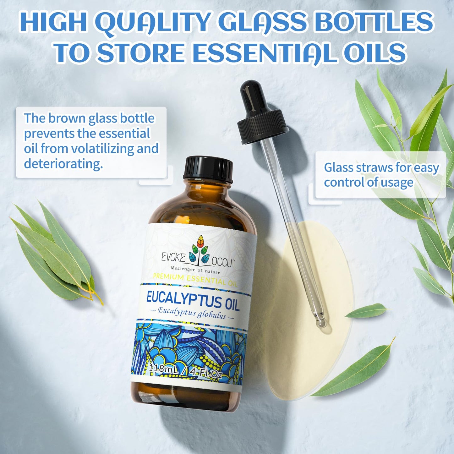 EVOKE OCCU: 100% Pure Clary Sage Essential Oil, 4oz