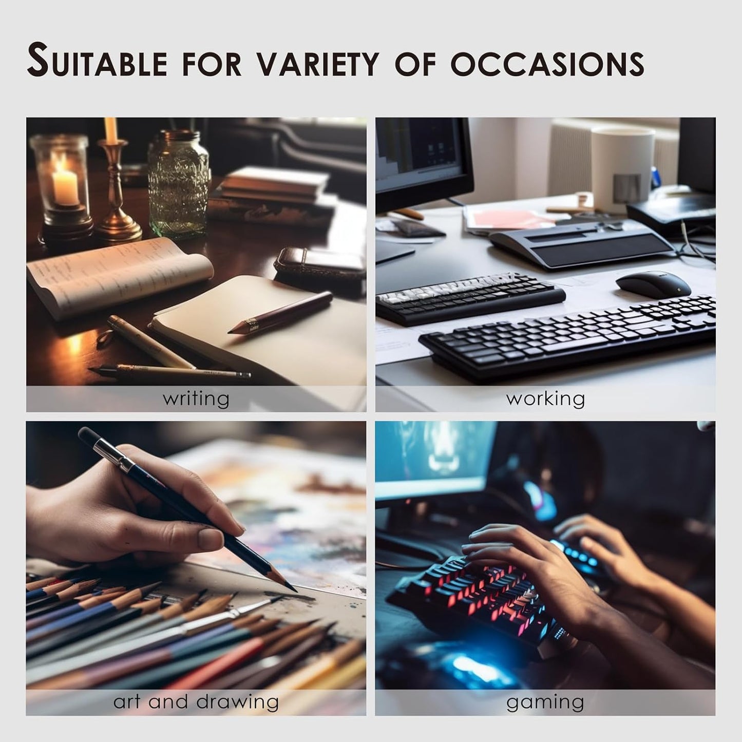 Dual-Sided Sustainable Cork & Eco-PU Large Desk Mat