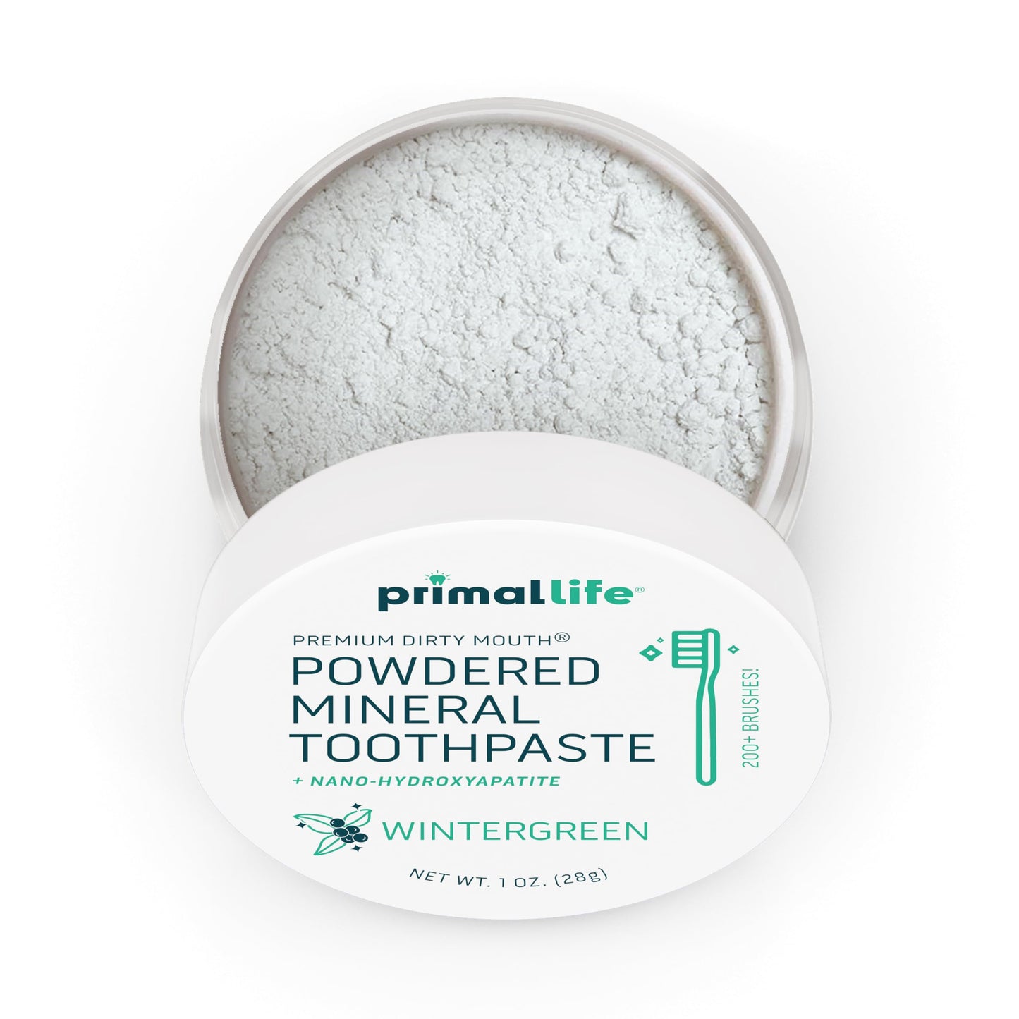 Primal Life Organics Dirty Mouth Toothpowder: Sweet Bubblegum 0.25 oz