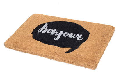 Fab Habitat Minimalist Natural Coir & Rubber Non-Slip Doormat