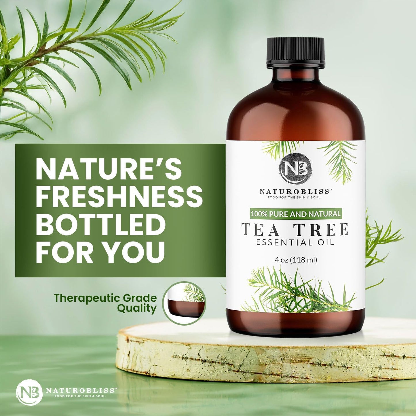 NaturoBliss 100% Pure Lemon Essential Oil: 4oz Value Size