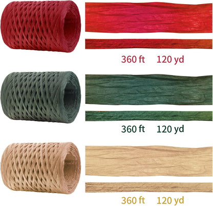 100% Paper Twine: The Natural, Recyclable Raffia Ribbon for Zero-Waste Christmas Wrapping