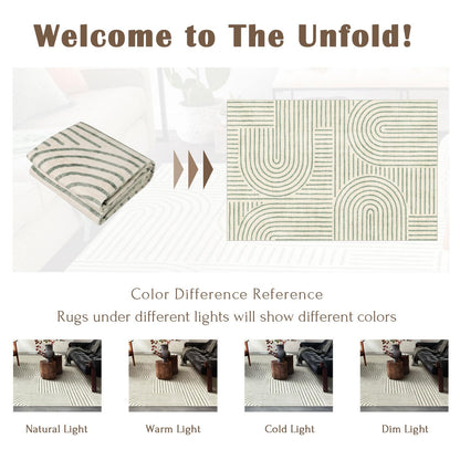 LUXRUG 6x9 OEKO-TEX Certified Modern Abstract Washable Rug