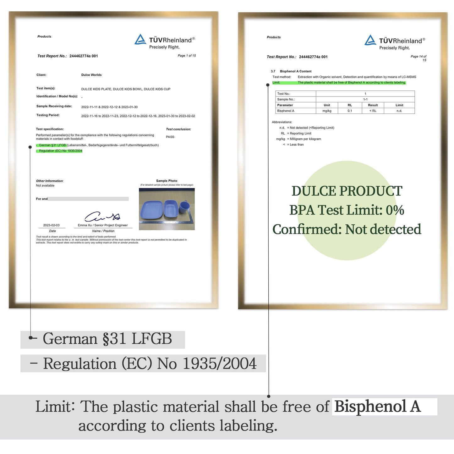 Dulce Worlds 100% Sugarcane Unbreakable Kids Cups (5-Pack)