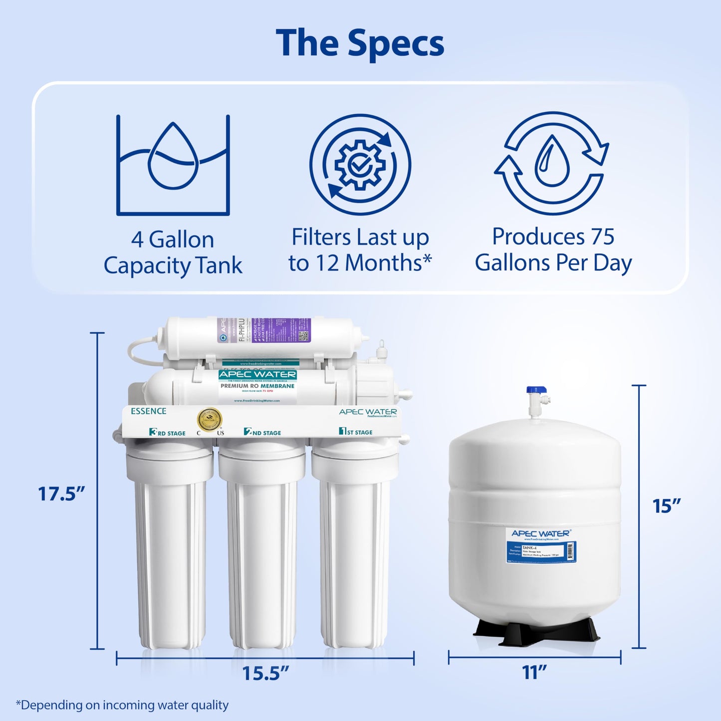 APEC ROES-PH75: The WQA Certified 6-Stage System for Alkaline Mineral pH+ Drinking Water