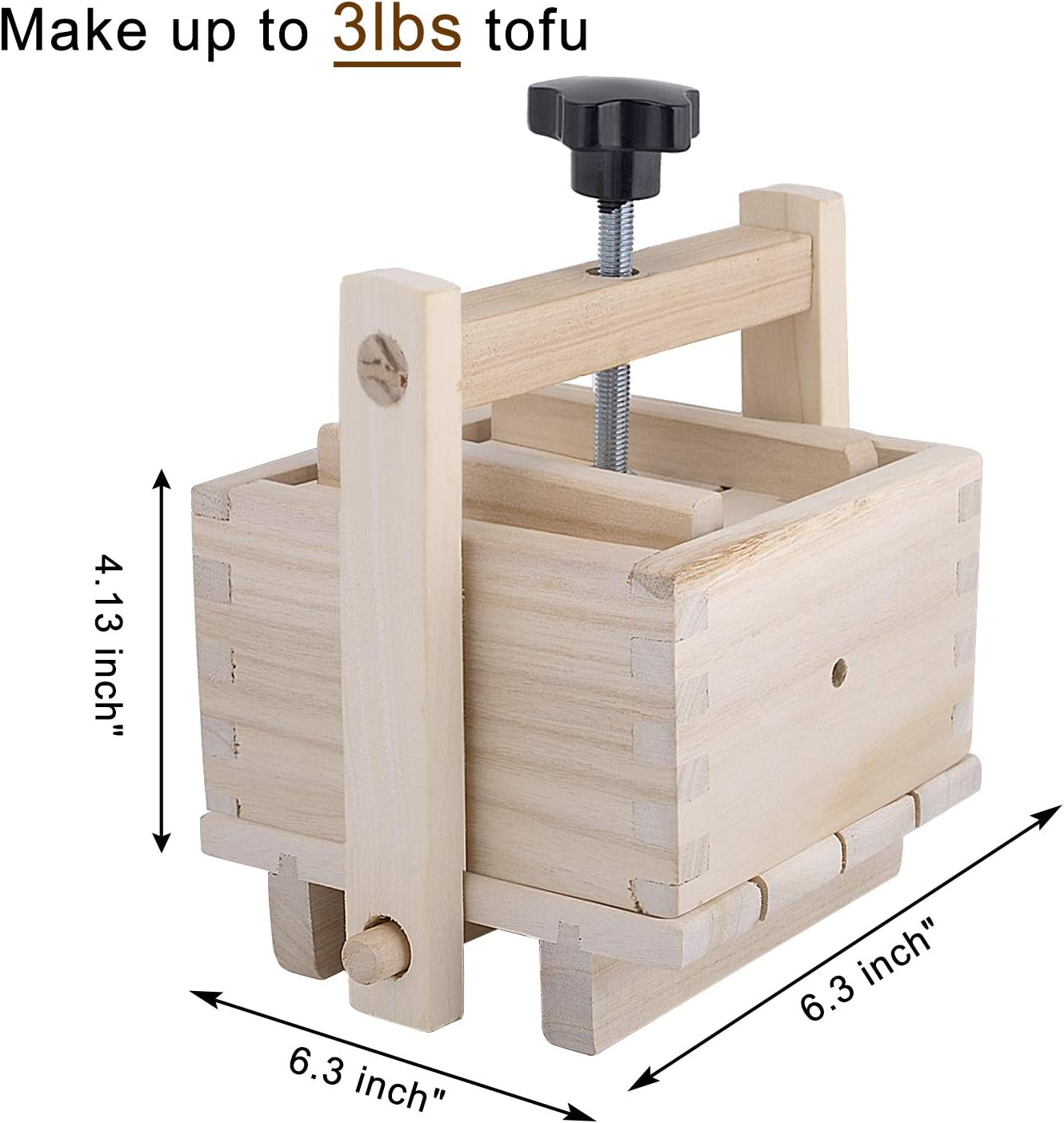 Inkesky Wooden Tofu & Cheese Maker | TRUE Shift Toxin‑Free Press Kit
