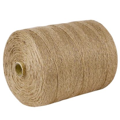100% Natural Jute Twine: 1100 Feet of Biodegradable Cord for Zero-Waste Crafting and Gardening