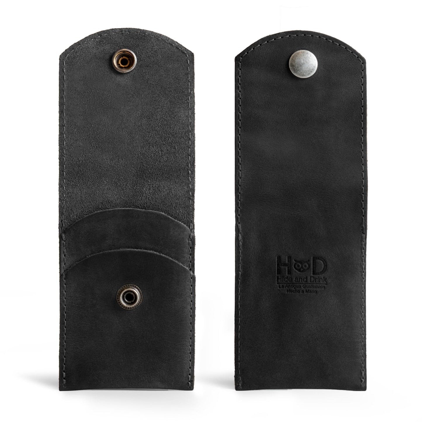 Hide & Drink Full-Grain Leather Double Nail Clipper Case: Handmade