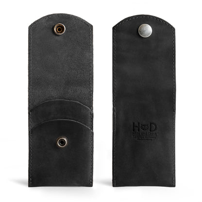 Hide & Drink Full-Grain Leather Double Nail Clipper Case: Handmade