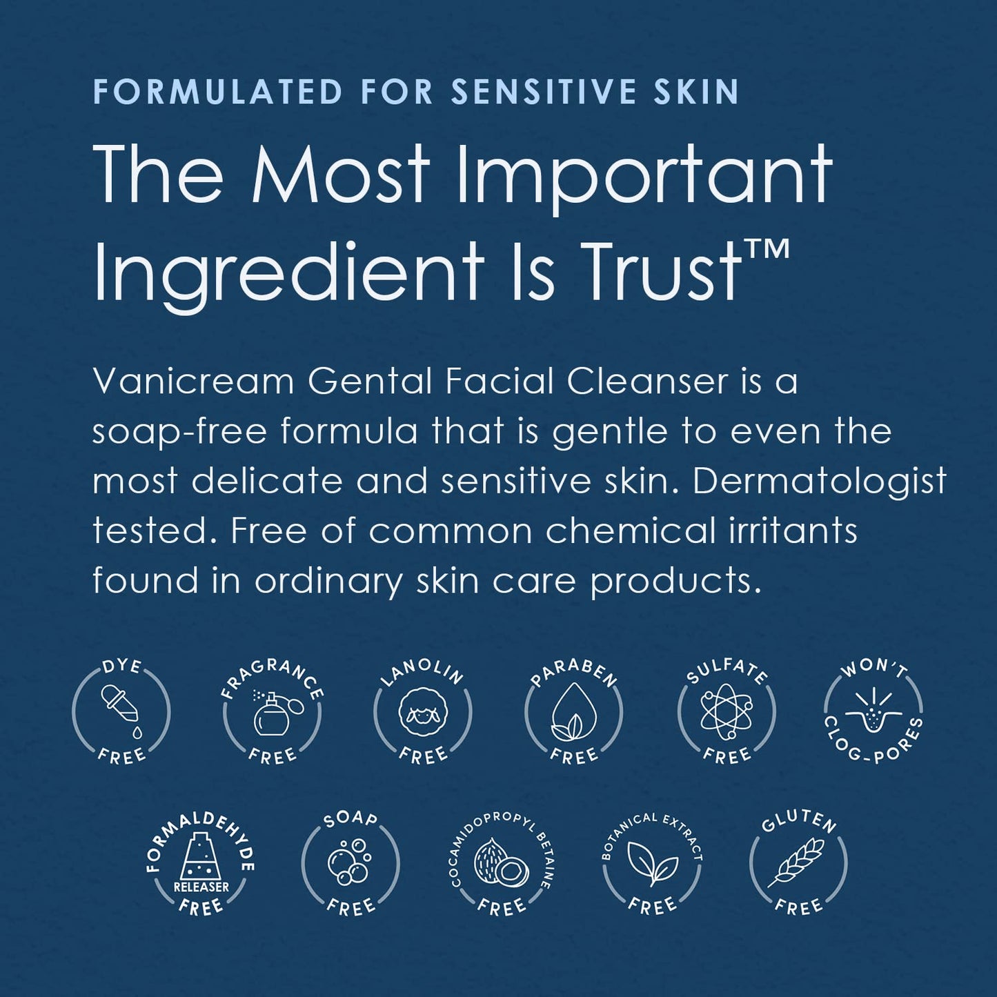 Fragrance-Free, Sulfate-Free Gentle Facial Cleanser – Vanicream