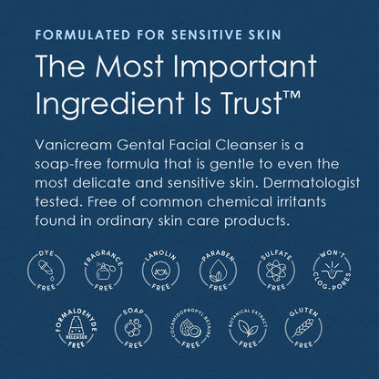 Fragrance-Free, Sulfate-Free Gentle Facial Cleanser – Vanicream