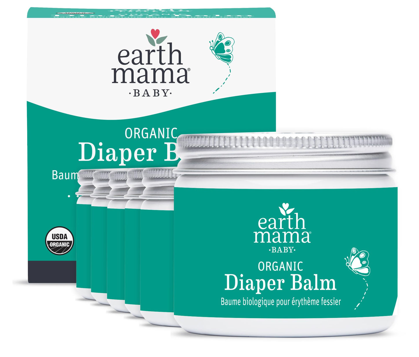 Earth Mama Organic Diaper Balm: Zinc-Free Botanical Purity