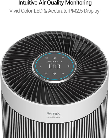 WINIX T810: True HEPA Purifier Capturing 99.99% of Allergens, Smart WiFi Purifier Reducing VOCs and Smoke